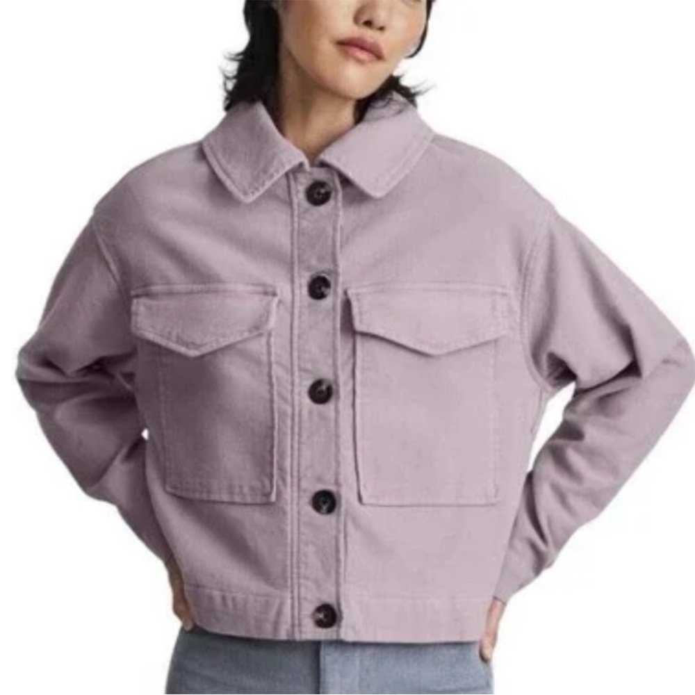 Everlane Women's Moleskin Light Purple Utility Jacket